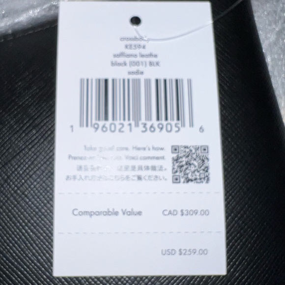 NWT KATE SPADE SADIE CROSSBODY IN BLACK MADE OF Saffiano Leather. - Picture 11 of 15